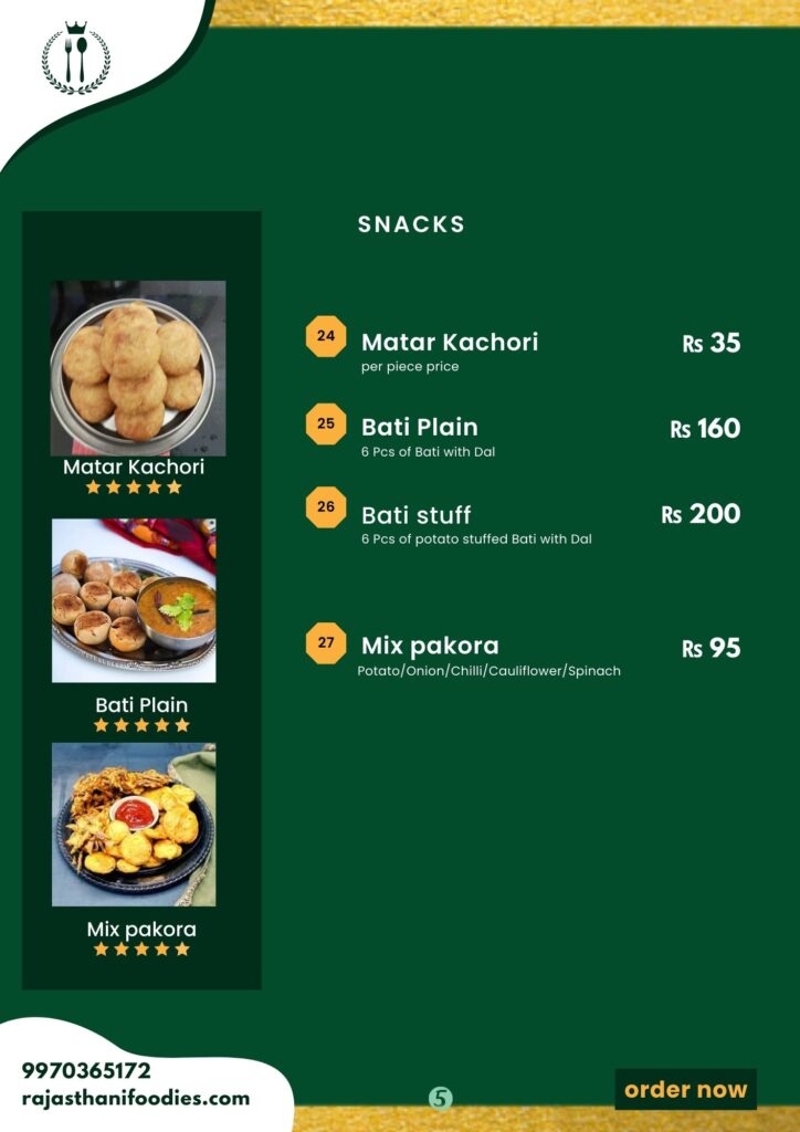 5 MENU